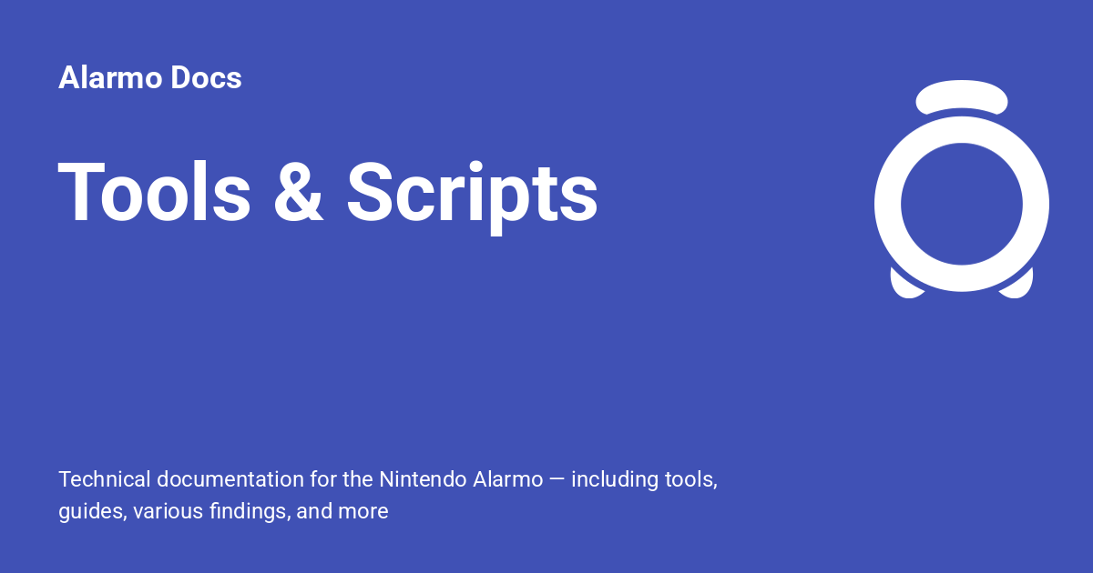 Get Tools Script Tools & Scripts - Alarmo Docs